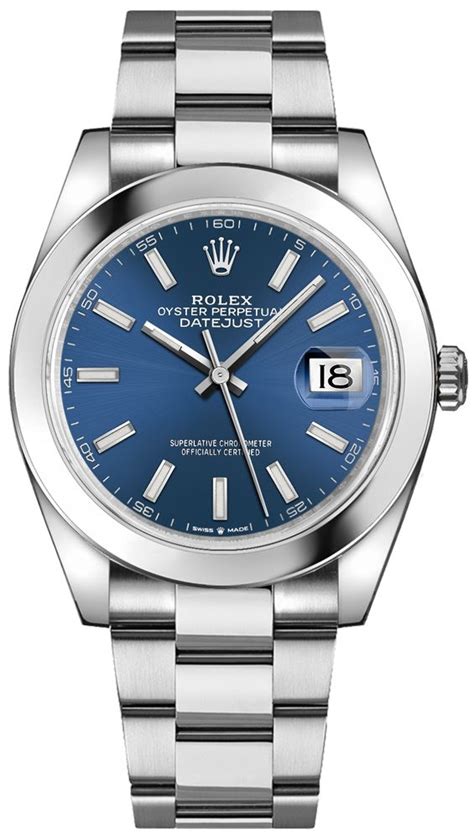 rolex datejust 41 blaues zifferblatt|2021 rolex datejust 41 mm.